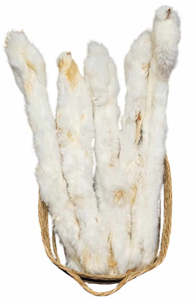 Giant jumbo hairy rabbit skin