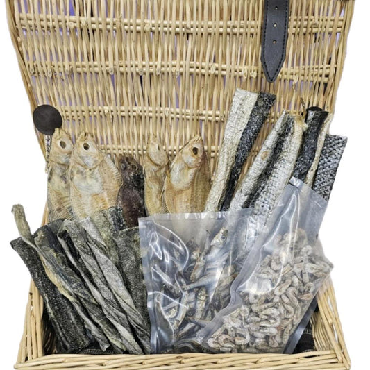 The Fish Bundle Natural Dog Treat Mixed Variety Bag Salmon Shrimps Flounders Flatties Healthy Skin And Coat Snacks
