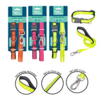 SIZE MEDIUM REFLECTIVE SOFT TOUCH DOG LEAD & COLLAR