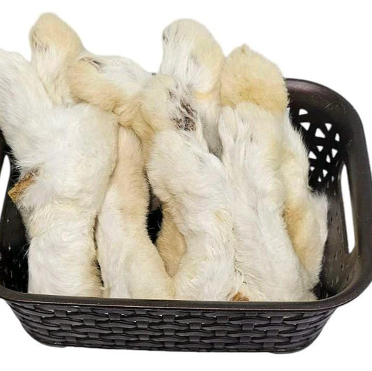 Pack of 10 Rabbit Feet with Hair