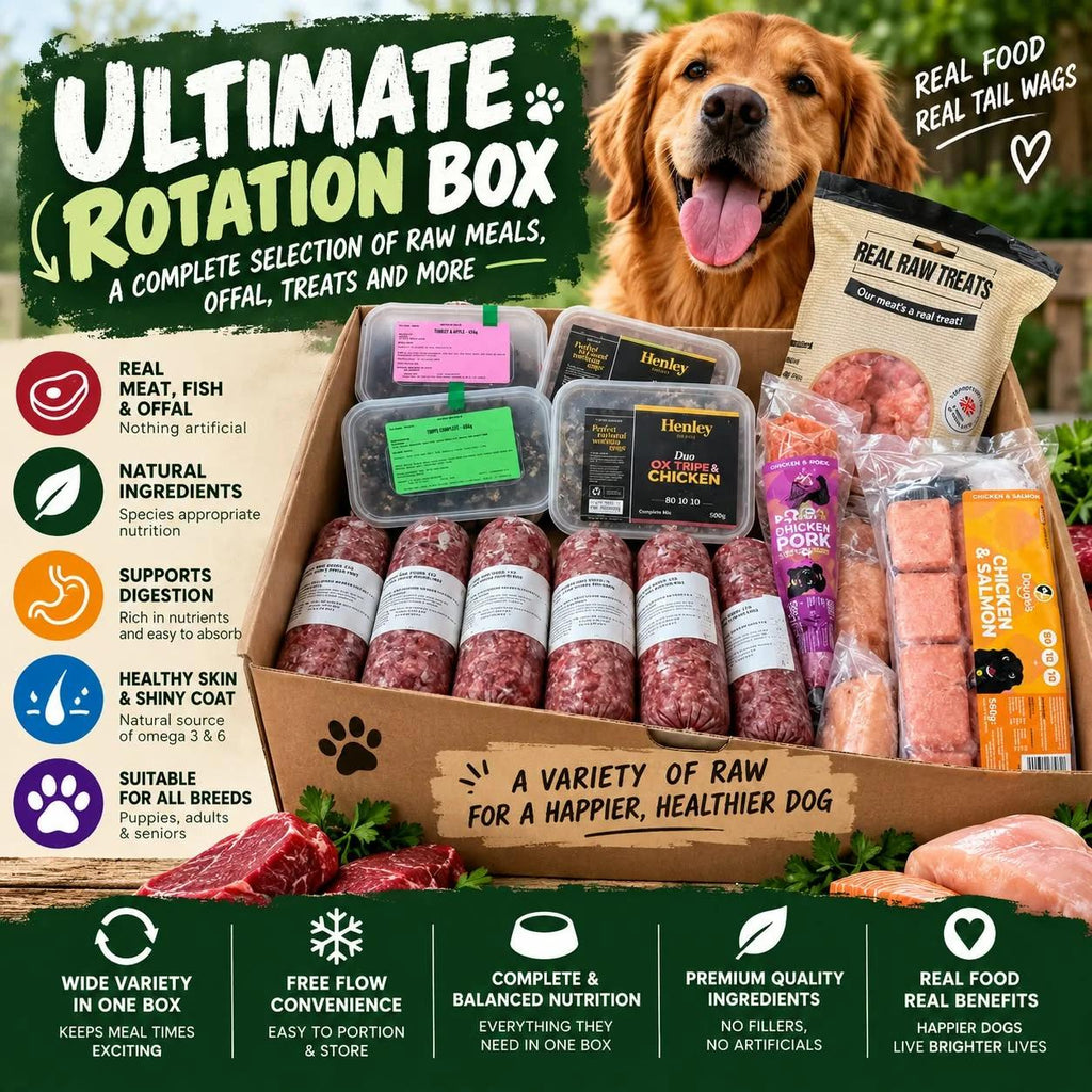 Ultimate rotation raw dog food box