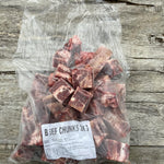 2kg beef heart chunks
