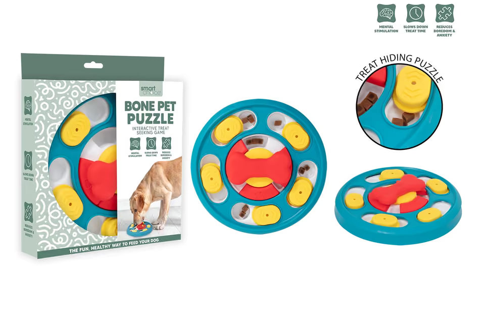 INTERACTIVE PUZZLE TREAT GAME FOR DOGS