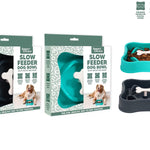 PLASTIC SLOW FEEDER BONE PET BOWL