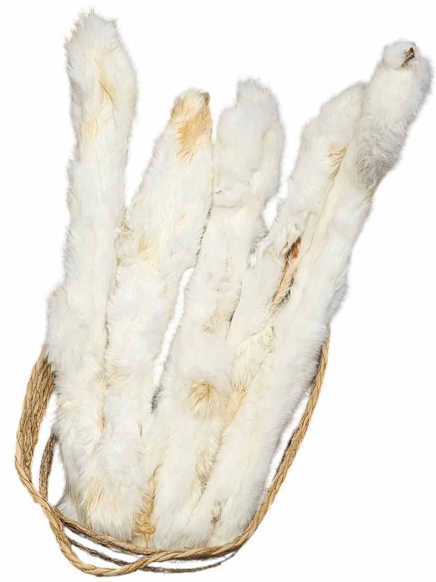 Giant jumbo hairy rabbit skin