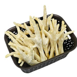 Pack of 10 Natural Dog Treat Puffed White  Chicken Feet
