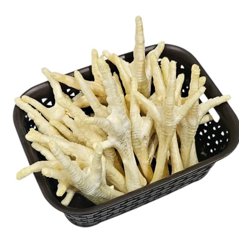Pack of 10 Natural Dog Treat Puffed White  Chicken Feet