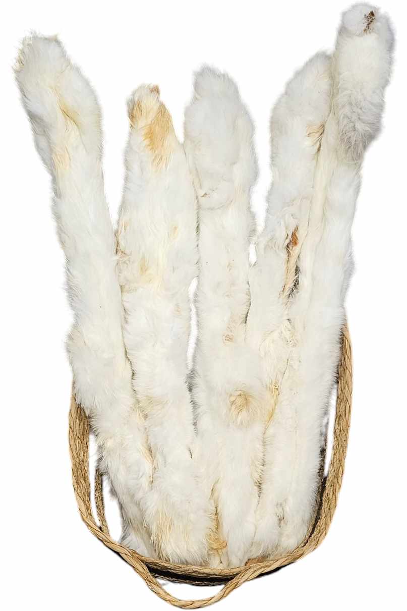 Giant jumbo hairy rabbit skin