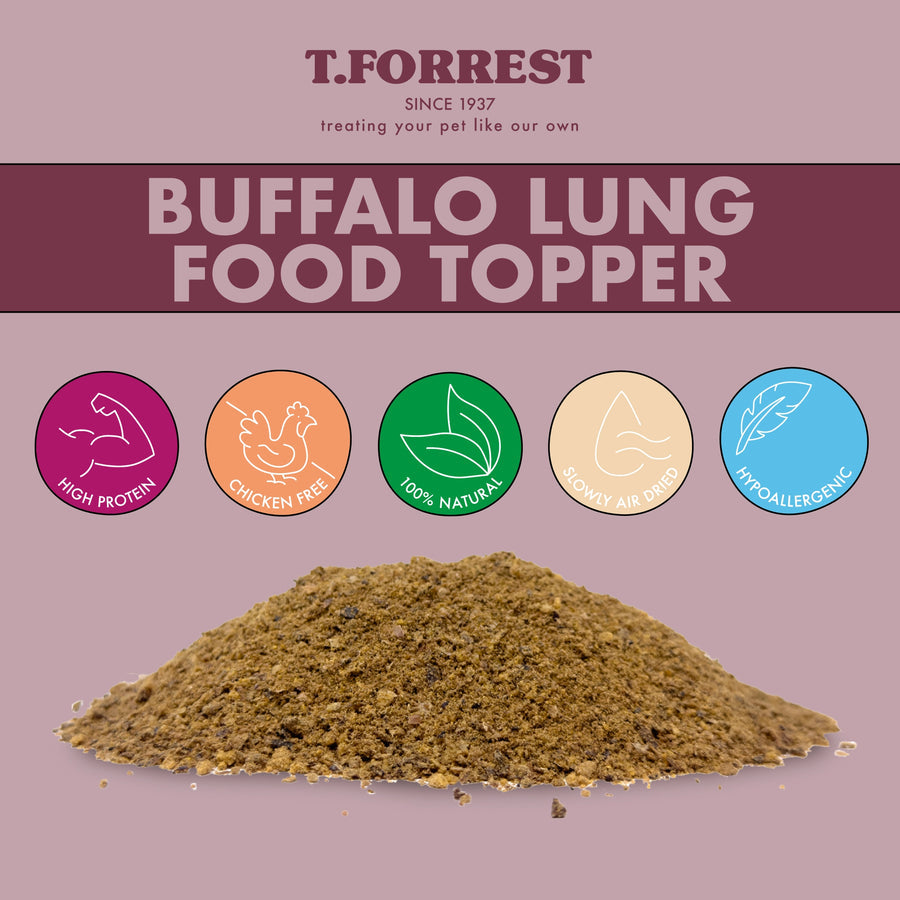 Buffalo lung food topper