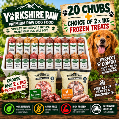 20 Yorkshire Raw + 2kg treats