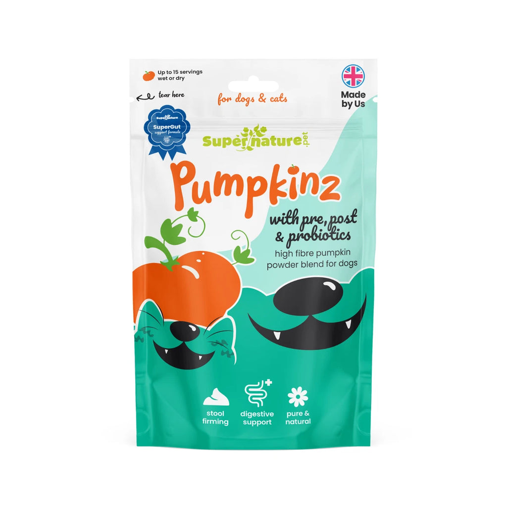 Supernature Pumpkin Powder with Pre, Post & Probiotics for Dogs & Cats 100g